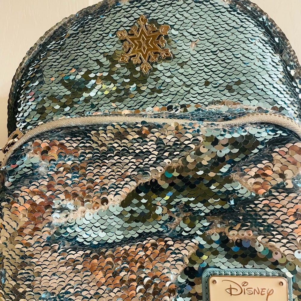 Loungefly Sequin Reversible Frozen Themed mini backpack